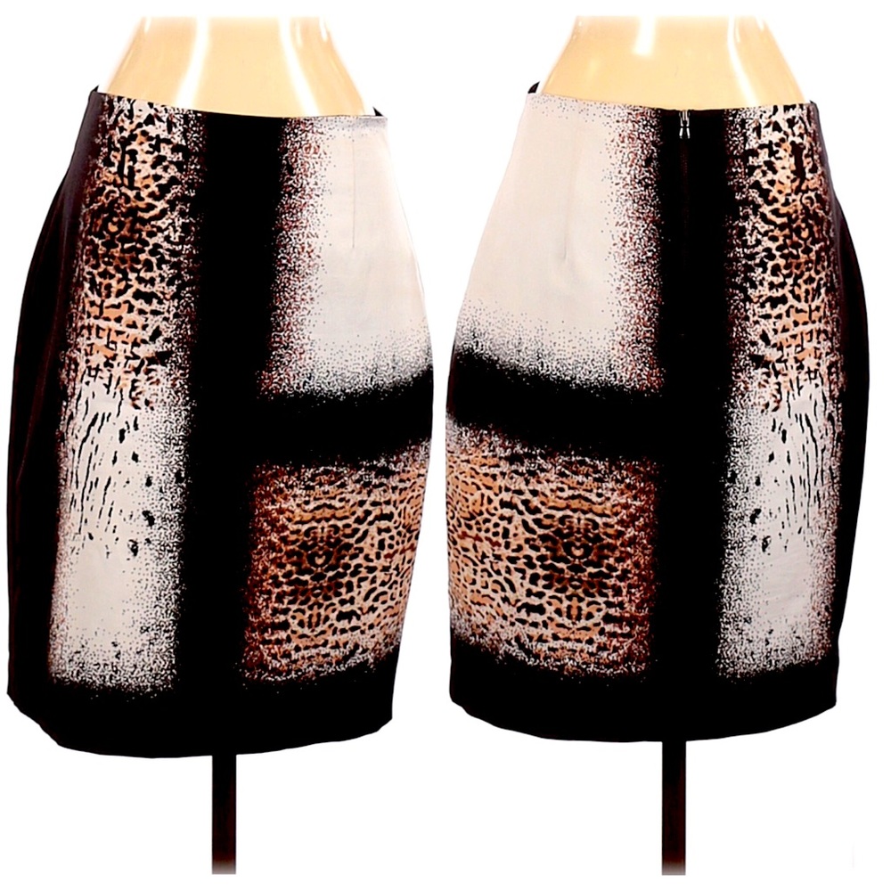 KENNETH COLE New York ANIMAL Print SKIRT Size 4